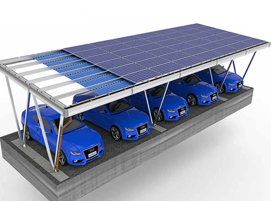 Technicians installing photovoltaic panels on a commercial rooftop
